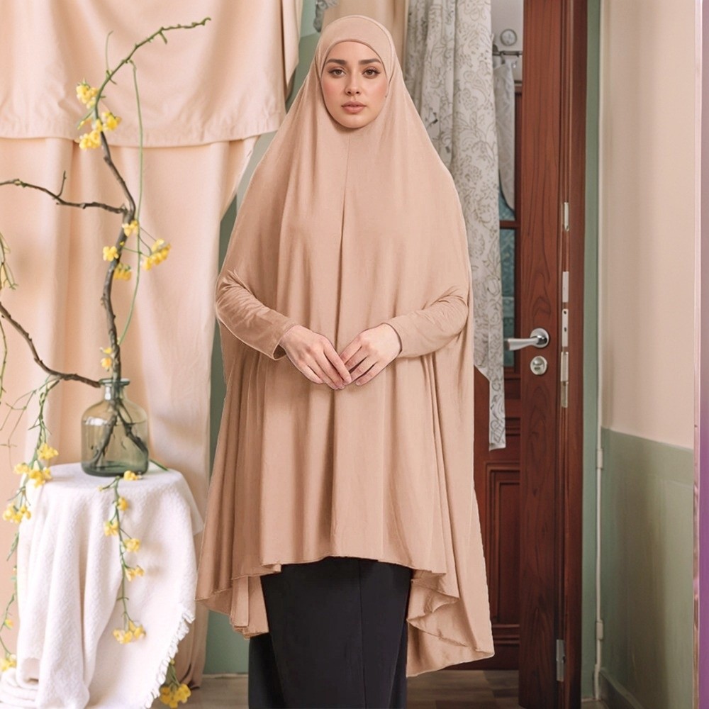 Caftan Plain Muslim Abayas Mod - Women Formal Wear Hijab review and price