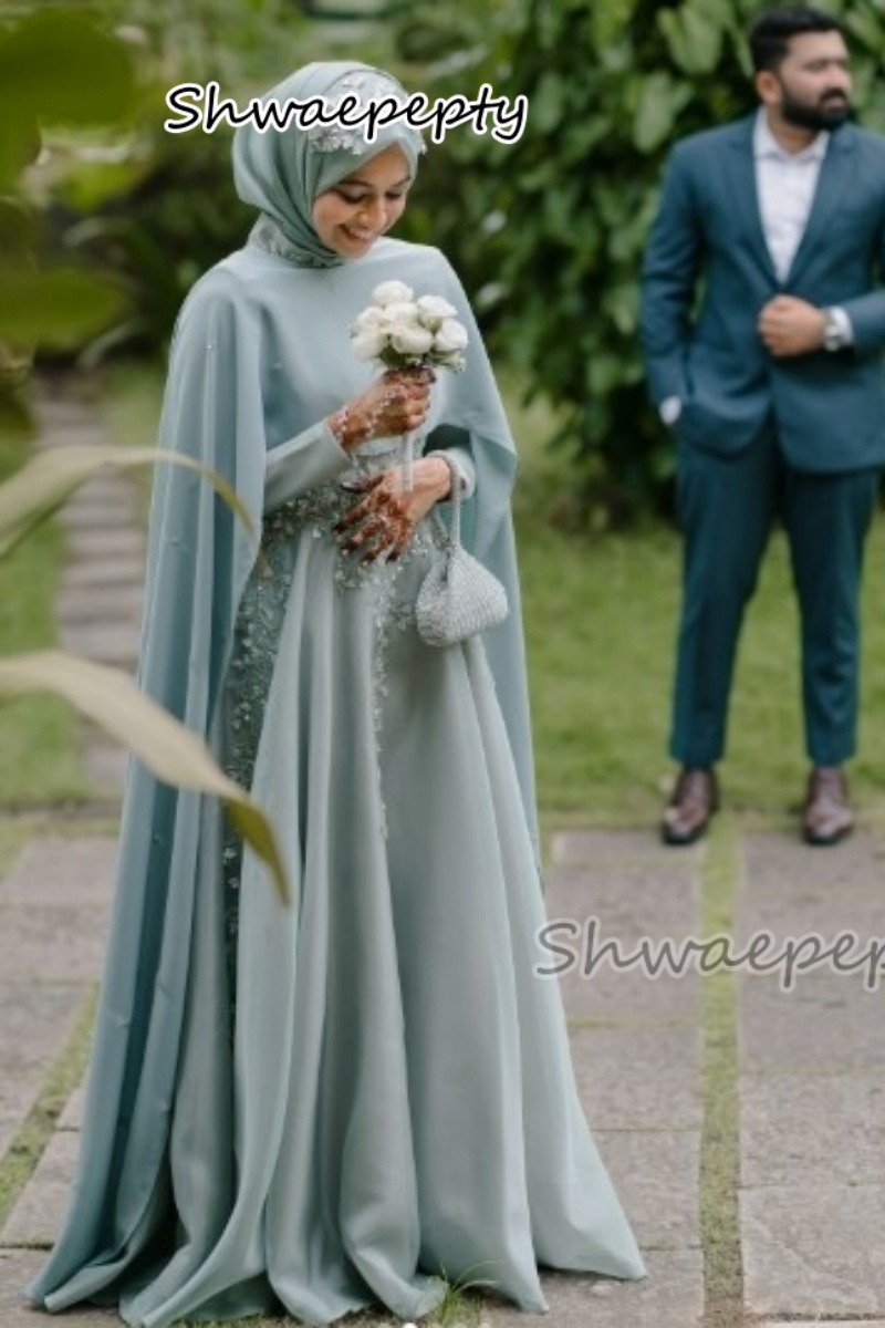 Elegant Muslim Evening Dress W - Women Formal Wear Hijab review and price
