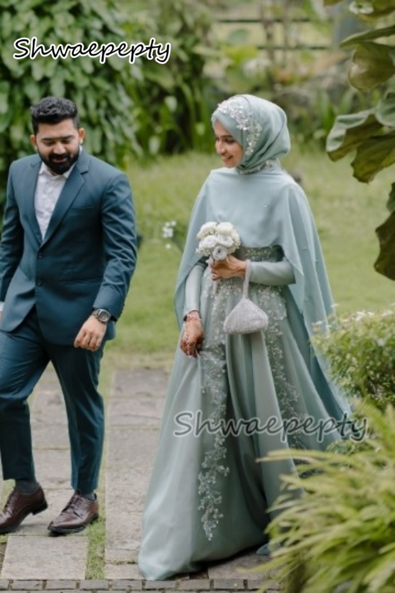 Elegant Muslim Evening Dress W - Women Formal Wear Hijab review and price