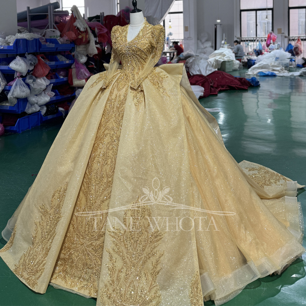 Elegant V-Neck Evening Dress 2 - Yellow Formal Wear Women review and price