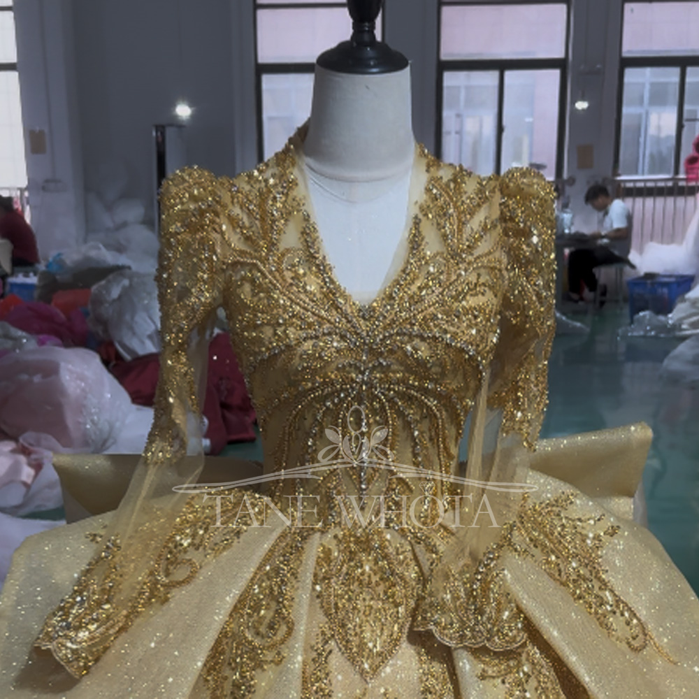 Elegant V-Neck Evening Dress 2 - Yellow Formal Wear Women review and price