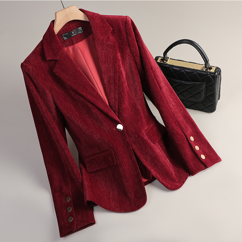 Yellow Gold Velvet Blazer Wome - Yellow Formal Wear Women review and price