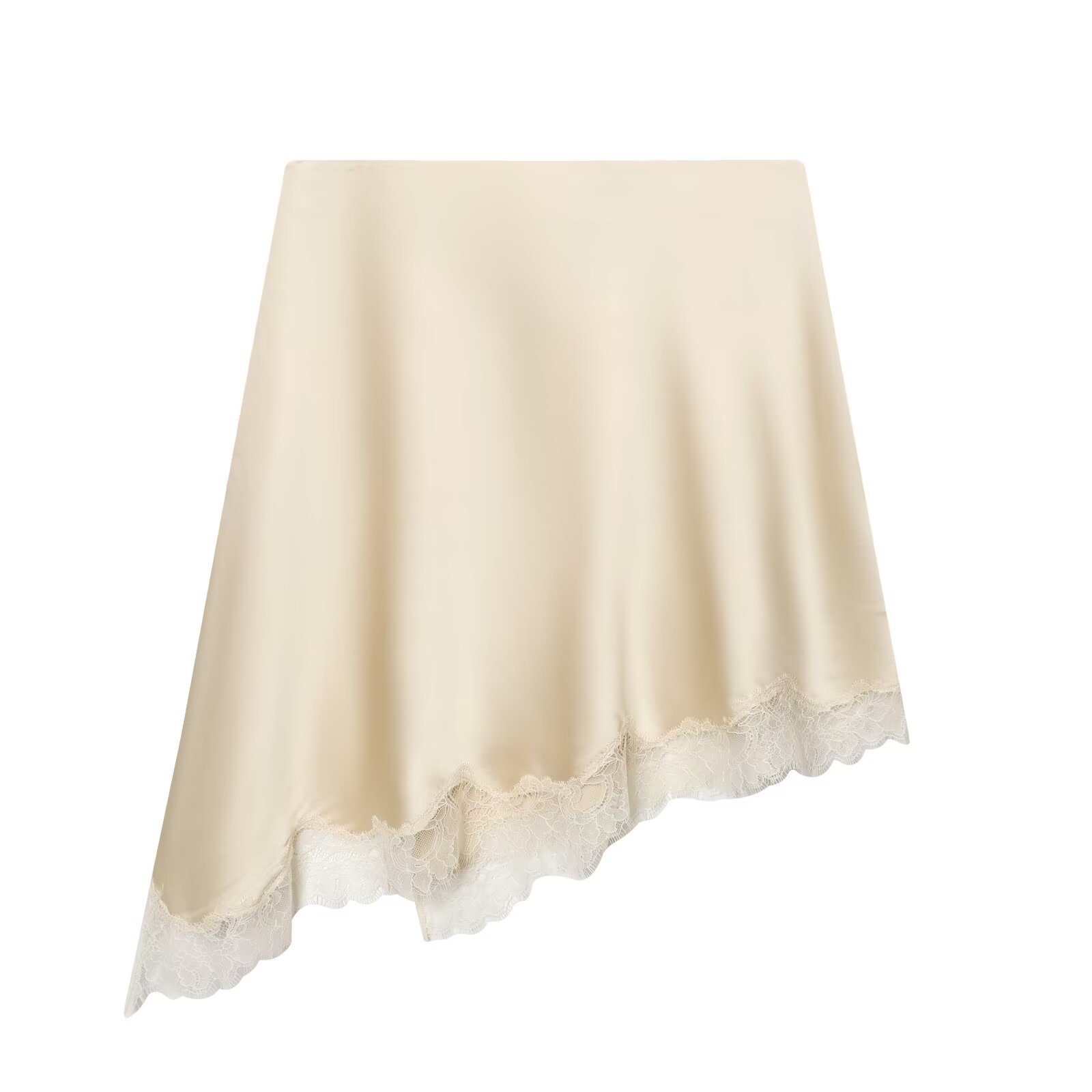 Women's Elegant Satin Lace Hem - Yellow Formal Wear Women review and price