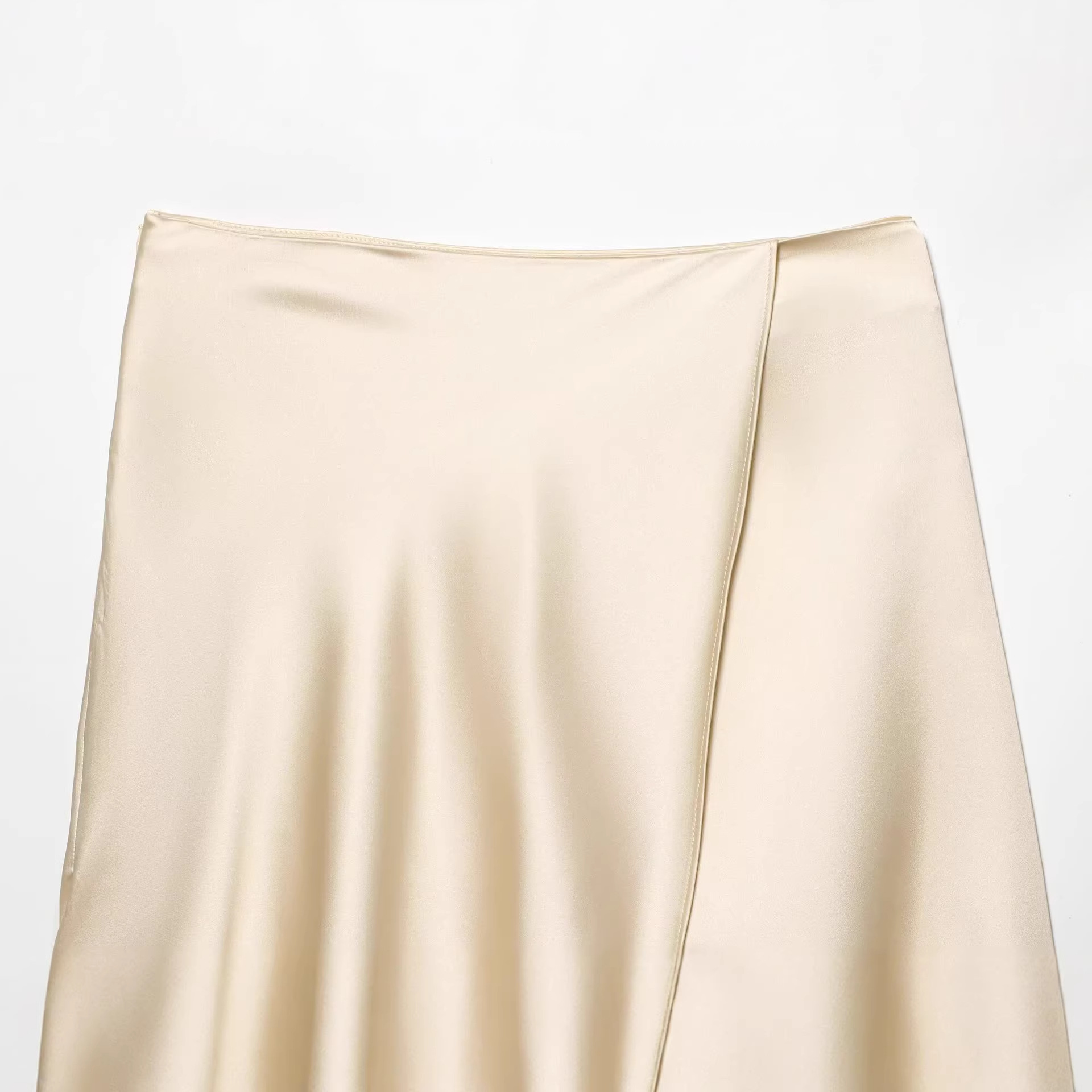 Women's Elegant Satin Lace Hem - Yellow Formal Wear Women review and price