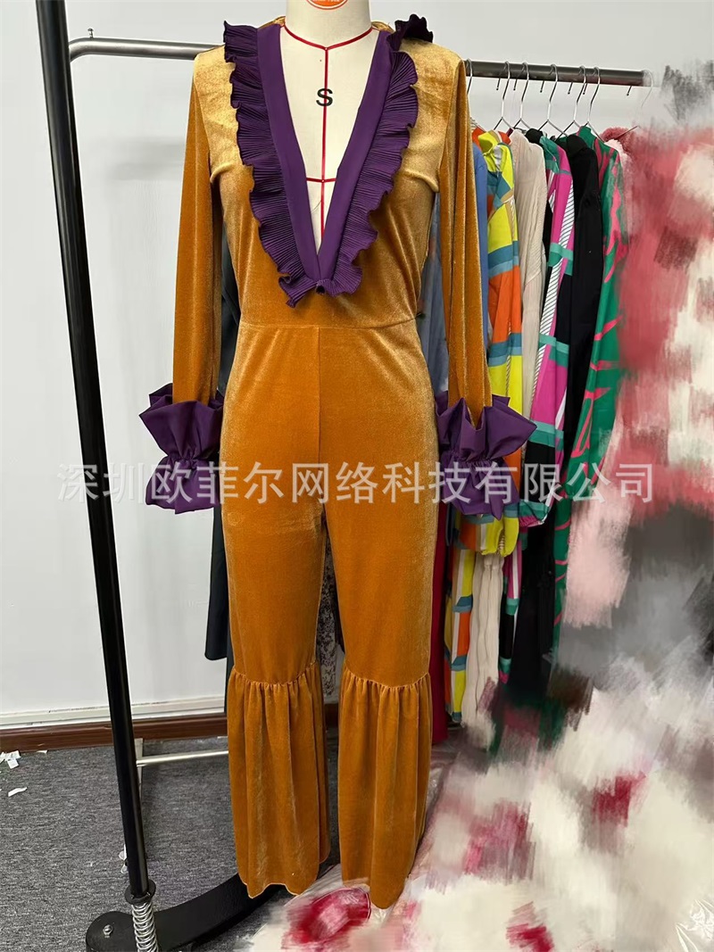 Yellow Purple Velvet Women Jum - Yellow Formal Wear Women review and price